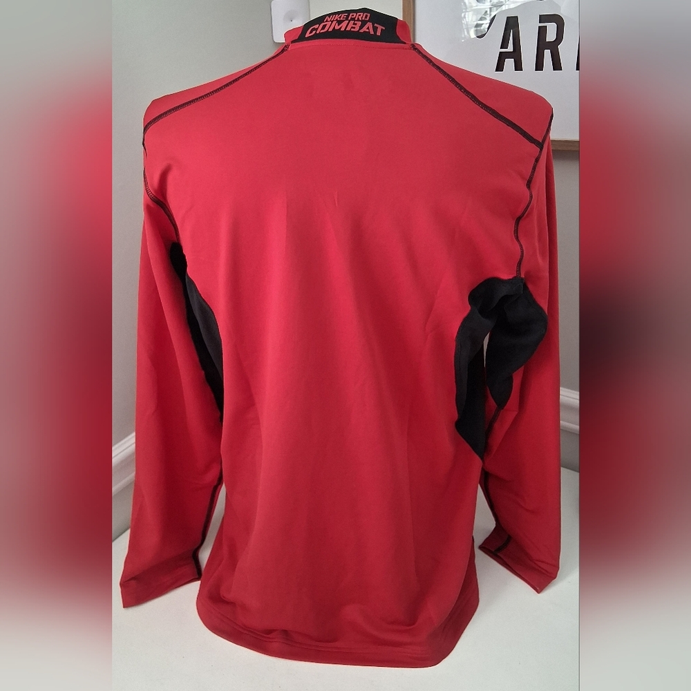 Nike Hyperwarm Dri-Fit Max Red & Black Long Sleeve Training Top Sz XL NWT - Picture 9 of 12